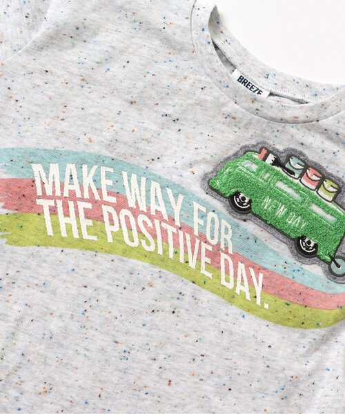 BREEZE(ブリーズ)の「ペイントカーワッペンTシャツ(Tシャツ/カットソー・キッズ・グレー/ネイビー・120/90/80/140/130/100/110)」の14枚目の写真