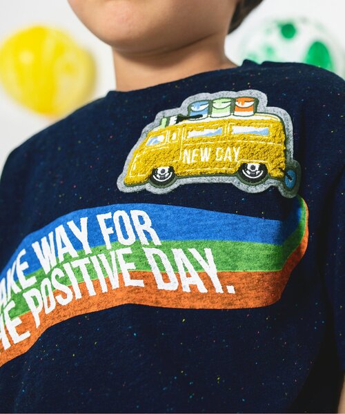 BREEZE(ブリーズ)の「ペイントカーワッペンTシャツ(Tシャツ/カットソー・キッズ・グレー/ネイビー・120/90/80/140/130/100/110)」の16枚目の写真