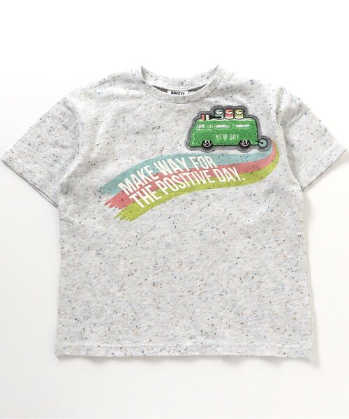BREEZE(ブリーズ)の「ペイントカーワッペンTシャツ(Tシャツ/カットソー・キッズ・グレー/ネイビー・120/90/80/140/130/100/110)」の19枚目の写真