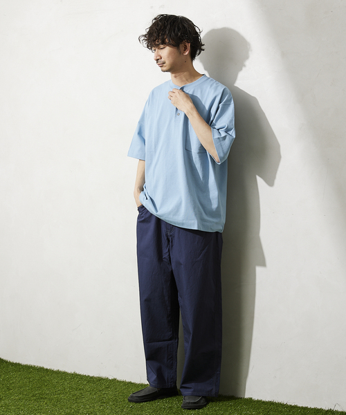 JOURNAL STANDARD relume(ジャーナルスタンダード レリューム)の「OE ヘンリーネック 半袖Tシャツ(Tシャツ/カットソー・メンズ・ホワイト/サックスブルー/イエロー/グリーン/レンガ・MEDIUM/LARGE)」の13枚目の写真