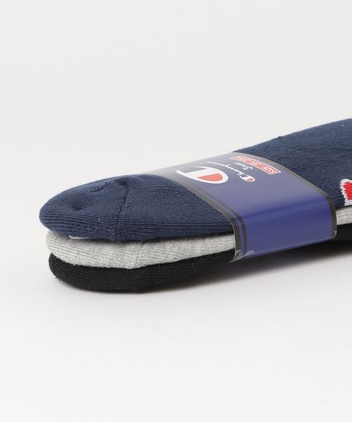 Champion(チャンピオン)の「【CHAMPION/チャンピオン】ゴーストソックス無地3P 靴下 3枚組(ソックス/靴下・メンズ・ネイビー/ブラック/ホワイト/グレー・MEDIUM/LARGE/SMALL)」の13枚目の写真