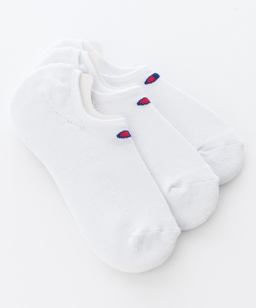 Champion(チャンピオン)の「【CHAMPION/チャンピオン】ゴーストソックス無地3P 靴下 3枚組(ソックス/靴下・メンズ・ネイビー/ブラック/ホワイト/グレー・MEDIUM/LARGE/SMALL)」の1枚目の写真