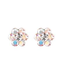 ビジューフラワーピアス