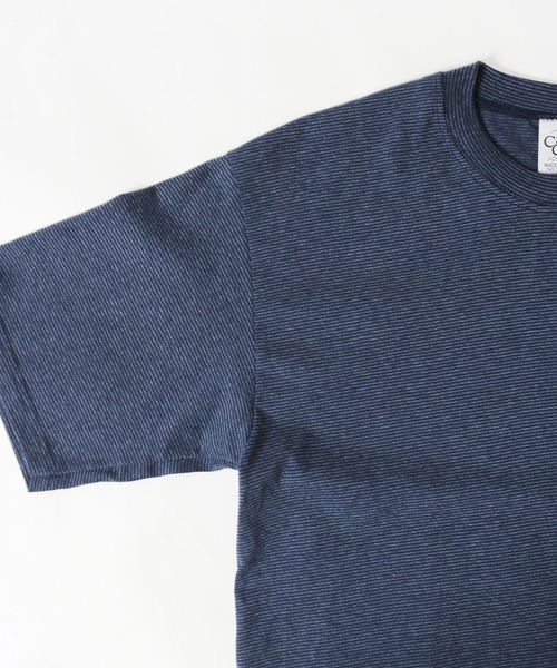 SAWINTO(ソイント)の「【MADE IN USA】CAL CRU 【カルクルー】REPEAT MICRO STRIPE TEE - リピート マイクロストライプ T(Tシャツ/カットソー・メンズ・グレー系その他/ネイビー系・SMALL/MEDIUM/X-LARGE/LARGE/XX-LARGE)」の12枚目の写真