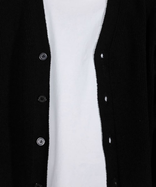 ALLEGE(アレッジ)の「【EXCLUSIVE】 ALLEGE RIB CARDIGAN(カーディガン/ボレロ・メンズ・ブラック/ライム/サックスブルー/ホワイト・3/2)」の11枚目の写真
