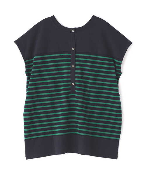 AVIREX（アヴィレックス）の「【直営店限定】MULTI BORDER F/S T-SHIRT/ マルチボーダーフレンチスリーブティーシャツ（Tシャツ/カットソー・レディース・ブルー/グリーン・FREE）」の18枚目の写真