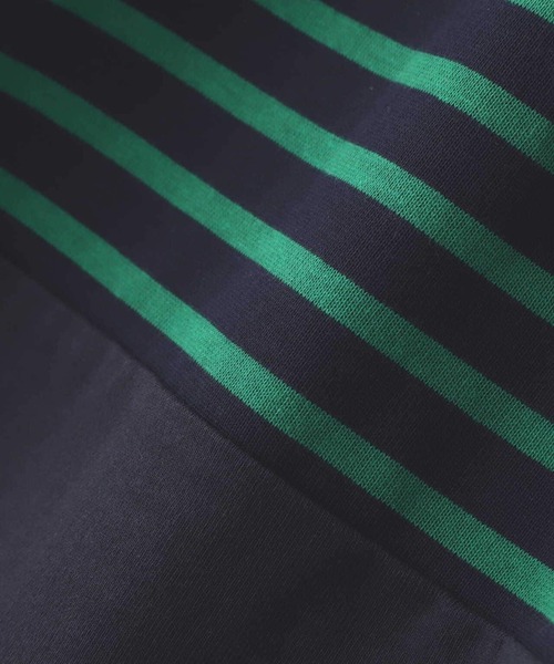 AVIREX（アヴィレックス）の「【直営店限定】MULTI BORDER F/S T-SHIRT/ マルチボーダーフレンチスリーブティーシャツ（Tシャツ/カットソー・レディース・ブルー/グリーン・FREE）」の19枚目の写真