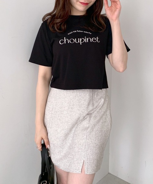 OLIVE des OLIVE（オリーブデオリーブ）の「ダブルちびスリットミニスカート（スカート・レディース・ブラック/オフホワイト/ラベンダー・FREE）」の11枚目の写真