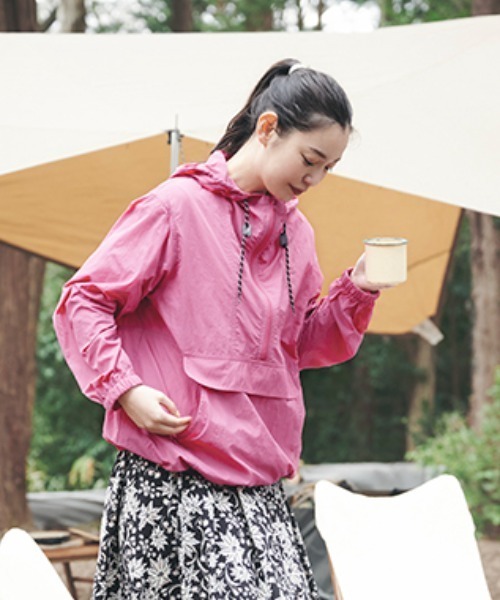 studio CLIP（スタディオクリップ）の「【撥水】レジャーアノラックパーカー（その他アウター・レディース・ネイビー/カーキ/ピンク・FREE）」の3枚目の写真