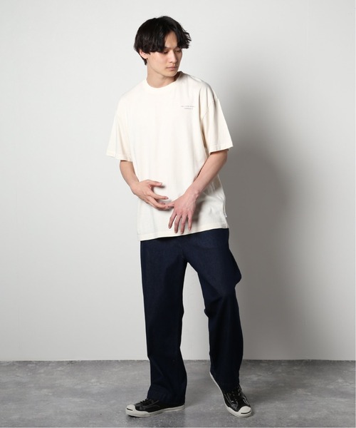 SALVAGE PUBLIC(サルベージパブリック)の「【SALVAGE PUBLIC/サルベージパブリック×JS】別注 ピグメント Tシャツ“SHAK”(Tシャツ/カットソー・メンズ・アイボリー/サファリグリーン・MEDIUM/LARGE)」の13枚目の写真
