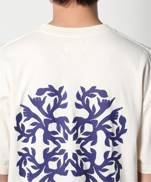 SALVAGE PUBLIC(サルベージパブリック)の「【SALVAGE PUBLIC/サルベージパブリック×JS】別注 ピグメント Tシャツ“SHAK”(Tシャツ/カットソー・メンズ・アイボリー/サファリグリーン・MEDIUM/LARGE)」の16枚目の写真