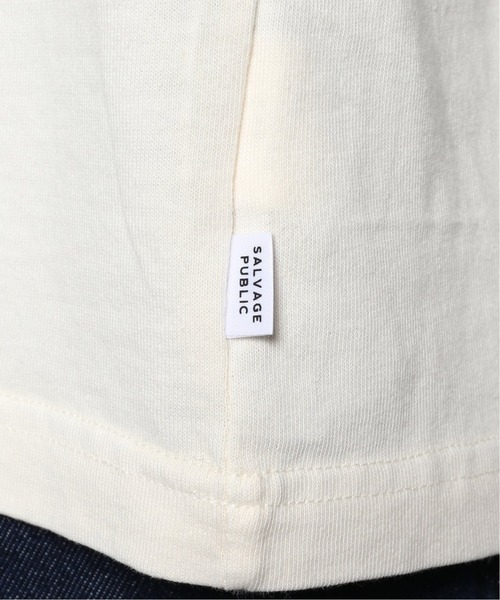 SALVAGE PUBLIC(サルベージパブリック)の「【SALVAGE PUBLIC/サルベージパブリック×JS】別注 ピグメント Tシャツ“SHAK”(Tシャツ/カットソー・メンズ・アイボリー/サファリグリーン・MEDIUM/LARGE)」の19枚目の写真
