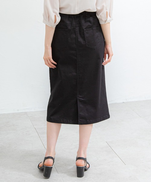 Honeys(ハニーズ)の「ナロースカート(スカート・レディース・ブラック/ブラウン系その他/ダークカーキ/ダークオレンジ・S/M/L)」の7枚目の写真