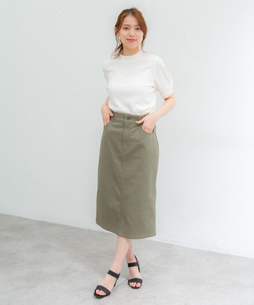 Honeys(ハニーズ)の「ナロースカート(スカート・レディース・ブラック/ブラウン系その他/ダークカーキ/ダークオレンジ・S/M/L)」の10枚目の写真