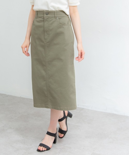 Honeys(ハニーズ)の「ナロースカート(スカート・レディース・ブラック/ブラウン系その他/ダークカーキ/ダークオレンジ・S/M/L)」の11枚目の写真