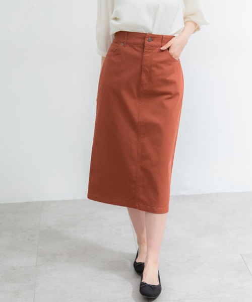 Honeys(ハニーズ)の「ナロースカート(スカート・レディース・ブラック/ブラウン系その他/ダークカーキ/ダークオレンジ・S/M/L)」の20枚目の写真