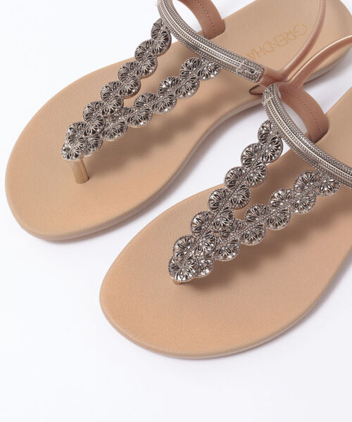 grendha（グレンダ）の「【grendha/グレンダ】◇【WEB限定】PVCエスニックポイントサンダル（サンダル・レディース・キャメル/ブラック・38/36/37）」の3枚目の写真