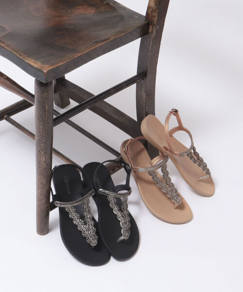 grendha（グレンダ）の「【grendha/グレンダ】◇【WEB限定】PVCエスニックポイントサンダル（サンダル・レディース・キャメル/ブラック・38/36/37）」の12枚目の写真