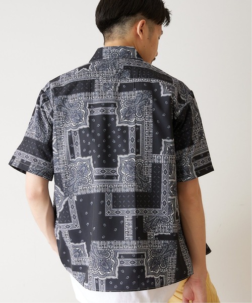 417 EDIFICE(フォーワンセブンエディフィス)の「《追加販売》バンダナパターンシャツ(シャツ/ブラウス・メンズ・ネイビー/レッド/ブラック/ベージュ系その他/イエロー/サックスブルー・MEDIUM/SMALL/LARGE)」の10枚目の写真