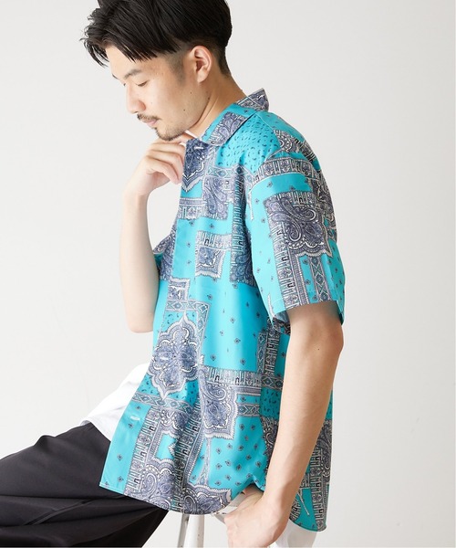 417 EDIFICE(フォーワンセブンエディフィス)の「《追加販売》バンダナパターンシャツ(シャツ/ブラウス・メンズ・ネイビー/レッド/ブラック/ベージュ系その他/イエロー/サックスブルー・MEDIUM/SMALL/LARGE)」の17枚目の写真
