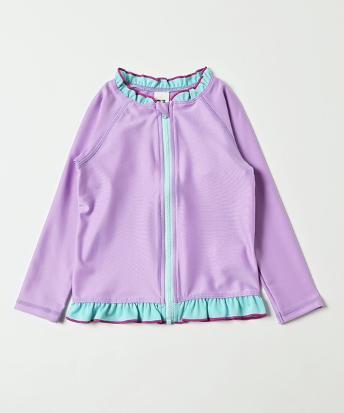 HOGAN RANCH WEAR（ホーガンランチウエア）の「GIRLラッシュガード/UVカット（80～140cm）（ラッシュガード・キッズ・ライトブルー/ラベンダー・90/100/110/120/80/130/140）」の2枚目の写真