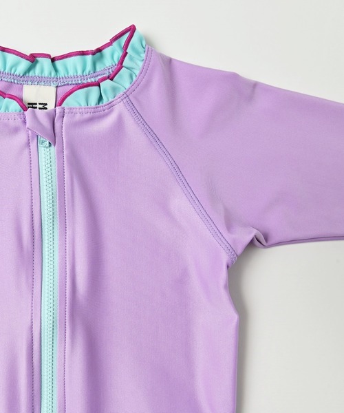 HOGAN RANCH WEAR（ホーガンランチウエア）の「GIRLラッシュガード/UVカット（80～140cm）（ラッシュガード・キッズ・ライトブルー/ラベンダー・90/100/110/120/80/130/140）」の5枚目の写真