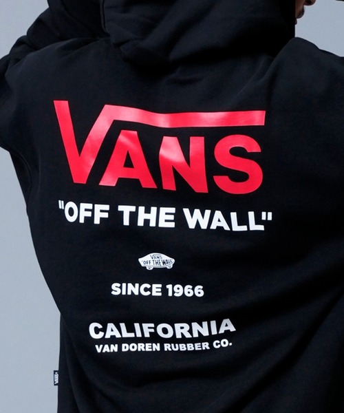 VANS(バンズ)の「【ムラサキスポーツ別注】VANS/バンズ バックプリントパーカー 122K1030523(パーカー・メンズ・ブラック/グレー/グリーン・M/L/XL/XXL)」の4枚目の写真