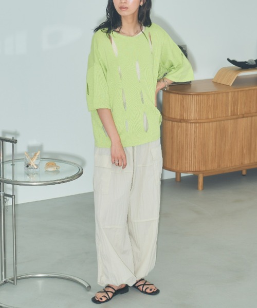 VACANCY（ヴァカンシー）の「スノーオーバーイージーパンツ（その他パンツ・レディース・アイボリー/イエロー/ブラック・FREE）」の16枚目の写真