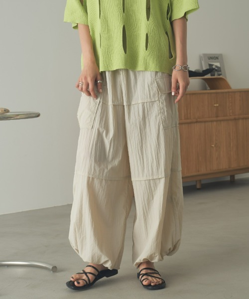 VACANCY（ヴァカンシー）の「スノーオーバーイージーパンツ（その他パンツ・レディース・アイボリー/イエロー/ブラック・FREE）」の15枚目の写真