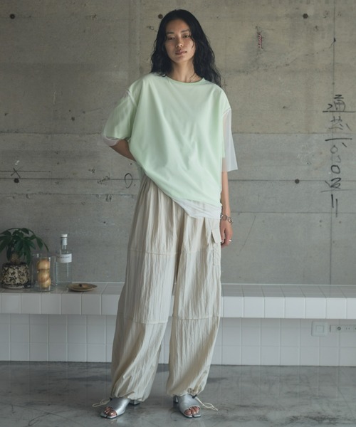 VACANCY（ヴァカンシー）の「スノーオーバーイージーパンツ（その他パンツ・レディース・アイボリー/イエロー/ブラック・FREE）」の5枚目の写真