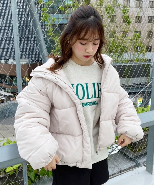 one after another NICE CLAUP（ワンアフターアナザーナイスクラップ）の「【フードの取り外し可能】マルチウェイエコダウンジャケット（ダウンジャケット/コート・レディース・アイボリー/ブラック/ライトベージュ/ライトピンク・FREE）」の11枚目の写真