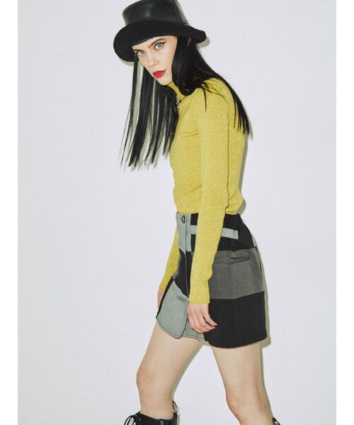 GYDA  パッチワークフリンジ　セットアップ e0025e2b9936ebaa0a221b4f8ec471