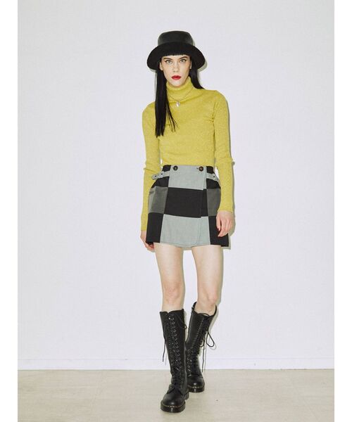 jouetie（ジュエティ）の「パッチワークジャケットスカパン【セットアップ対応】（その他パンツ・レディース・ブラック/ベージュ/グレー/レッド・MEDIUM）」の13枚目の写真