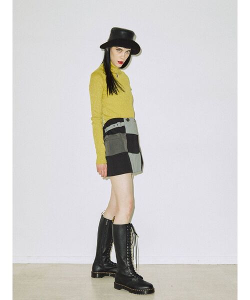 jouetie（ジュエティ）の「パッチワークジャケットスカパン【セットアップ対応】（その他パンツ・レディース・ブラック/ベージュ/グレー/レッド・MEDIUM）」の15枚目の写真