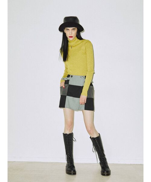 jouetie（ジュエティ）の「パッチワークジャケットスカパン【セットアップ対応】（その他パンツ・レディース・ブラック/ベージュ/グレー/レッド・MEDIUM）」の16枚目の写真