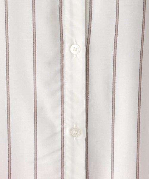 LEPSIM（レプシィム）の「ストライプシャツチュニック2　294903（シャツ/ブラウス・レディース・ライトブルー/オフホワイト/グリーン・FREE）」の5枚目の写真