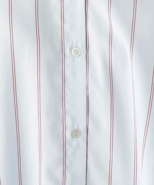 LEPSIM（レプシィム）の「ストライプシャツチュニック2　294903（シャツ/ブラウス・レディース・ライトブルー/オフホワイト/グリーン・FREE）」の16枚目の写真