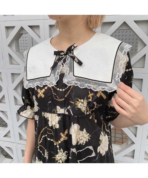 ピンクハウス イノセントチャーチ柄ミディワンピース PINK HOUSE（ピンクハウス）の「イノセント・チャーチプリント