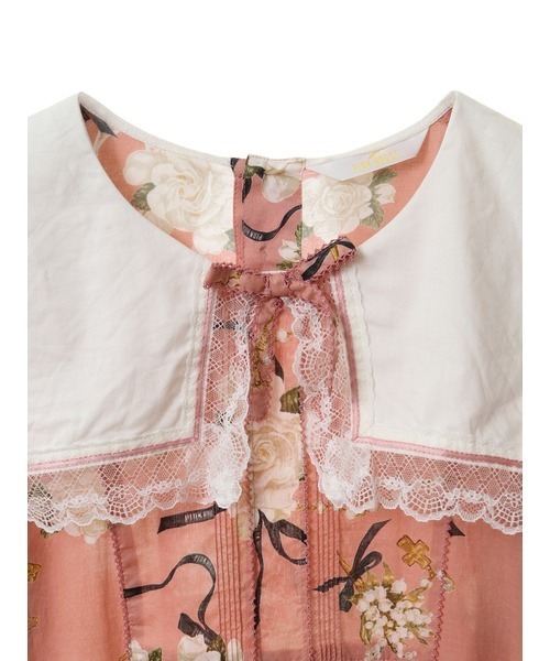 ピンクハウス イノセントチャーチ柄ミディワンピース PINK HOUSE（ピンクハウス）の「イノセント・チャーチプリント