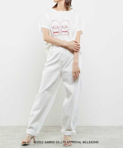 SOFFITTO（ソフィット）の「【Little Twin Stars×soffitto】キキ＆ララ/JAMBOREEグラフィックTシャツ（Tシャツ/カットソー・レディース・ブラック/オフホワイト・FREE）」の14枚目の写真