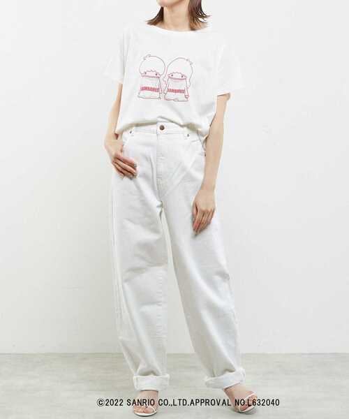 SOFFITTO（ソフィット）の「【Little Twin Stars×soffitto】キキ＆ララ/JAMBOREEグラフィックTシャツ（Tシャツ/カットソー・レディース・ブラック/オフホワイト・FREE）」の15枚目の写真