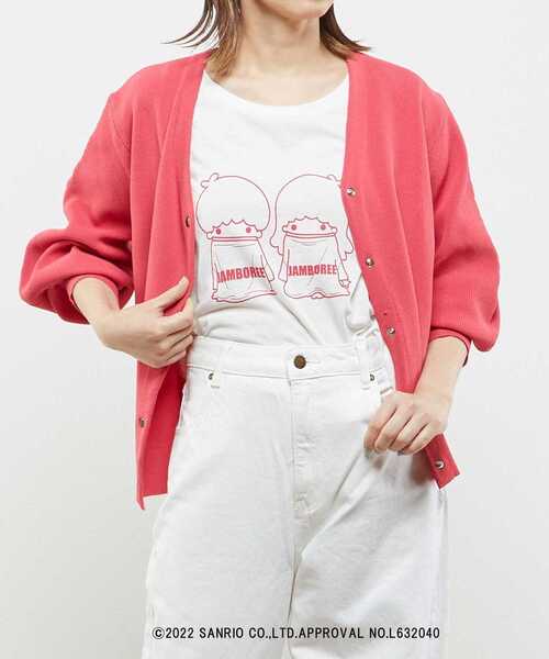 SOFFITTO（ソフィット）の「【Little Twin Stars×soffitto】キキ＆ララ/JAMBOREEグラフィックTシャツ（Tシャツ/カットソー・レディース・ブラック/オフホワイト・FREE）」の16枚目の写真