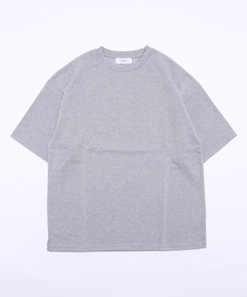 ADAM ET ROPE'（アダムエロペ）の「ヘビーオンスポンチT（Tシャツ/カットソー・メンズ・グレー/ベージュ・L/M）」の2枚目の写真