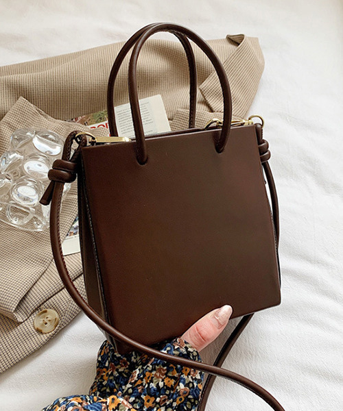 c.u.l(シーユーエル)の「2wayスクエアミニショルダーバック cula417(ショルダーバッグ・レディース・ライトブラウン/アイボリー/ブラック/ダークブラウン・FREE)」の15枚目の写真