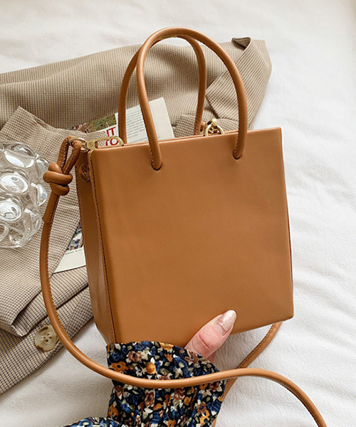 c.u.l(シーユーエル)の「2wayスクエアミニショルダーバック cula417(ショルダーバッグ・レディース・ライトブラウン/アイボリー/ブラック/ダークブラウン・FREE)」の18枚目の写真