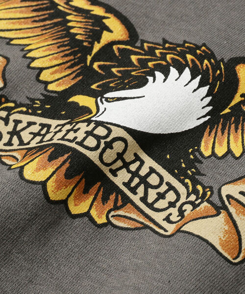 ANTI HERO(アンタイヒーロー)の「ANTI HERO / Eagle Long Sleeves Tee(Tシャツ/カットソー・メンズ・チャコールグレー・LARGE/X-LARGE/XX-LARGE)」の4枚目の写真