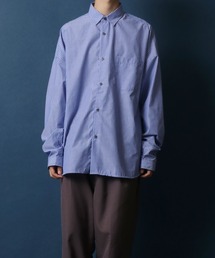 ANPAS Oversize Drop Shoulder Stripe Broadcloth Shirt/ANPAS 別注 オーバーサイズ ドロップショルダー ストライプ ブロードシャツ