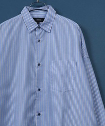 ANPAS Oversize Drop Shoulder Stripe Broadcloth Shirt/ANPAS 別注 オーバーサイズ ドロップショルダー ストライプ ブロードシャツ