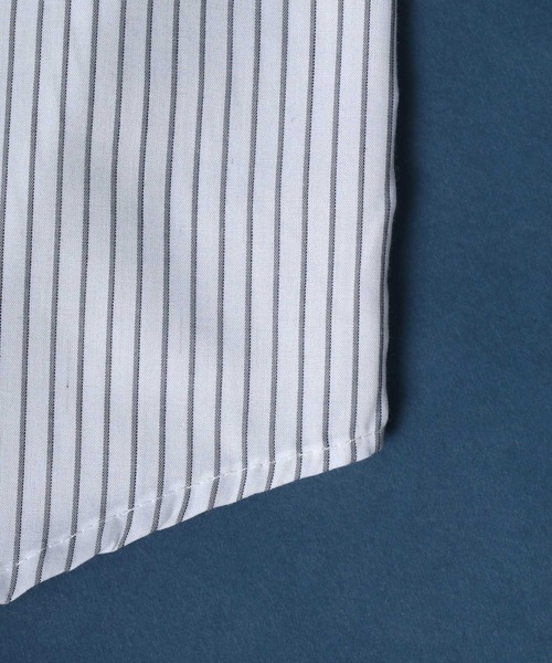 ANPAS(アンパス)の「ANPAS Oversize Drop Shoulder Stripe Broadcloth Shirt/ANPAS 別注 オーバーサイズ ドロップショルダー ストライプ ブロードシャツ(シャツ/ブラウス・メンズ・ホワイト系その他/ブルー系その他/ブルー系その他2/ブルー系その他3・M/L)」の9枚目の写真