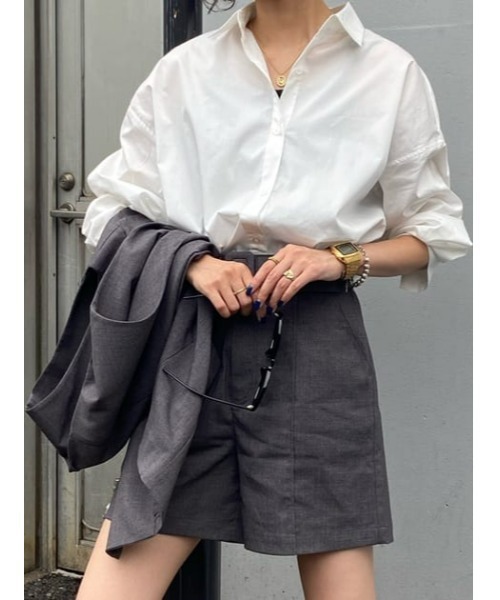 SLY（スライ）の「LOOSE OVER ARMSLIT SH ルーズ オーバー アームスリット シャツ（シャツ/ブラウス・レディース・ホワイト/ブルー/ピンク系その他/グレー系その他2・FREE）」の15枚目の写真